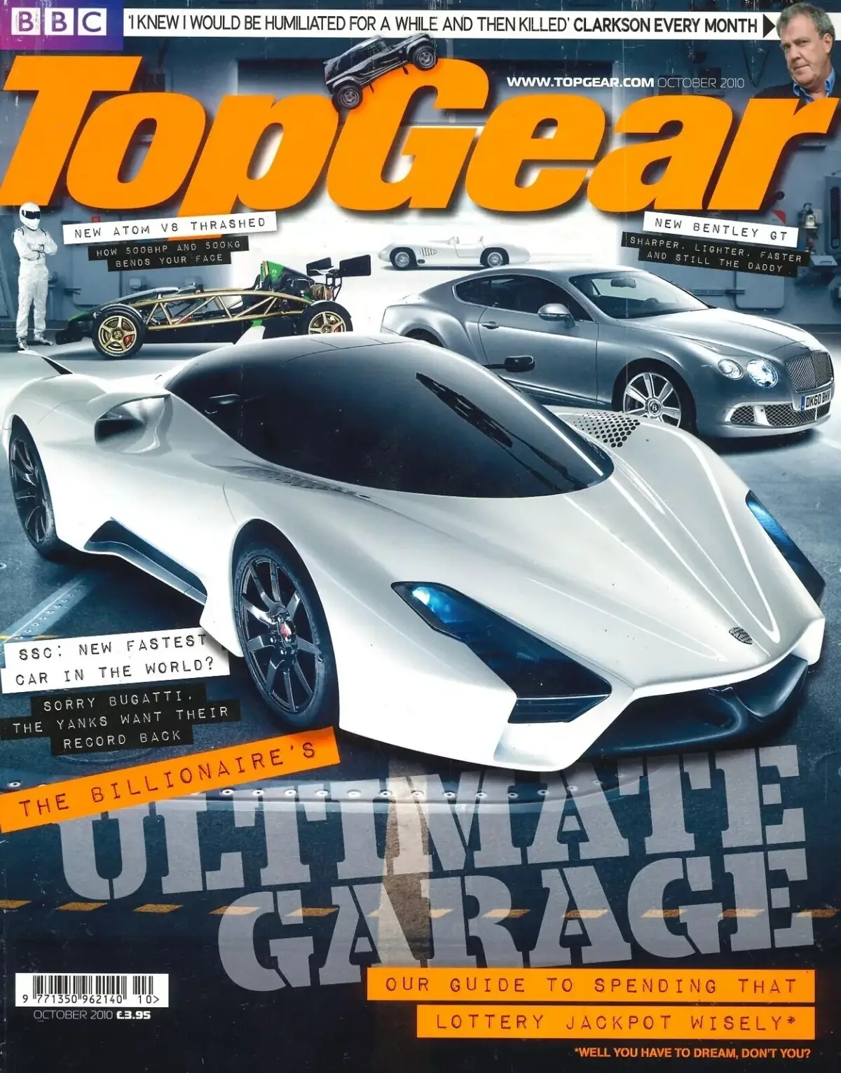BBC Top Gear Magazine: Issue #209, SSC Hypercar, Bentley Continental, Oct 2010