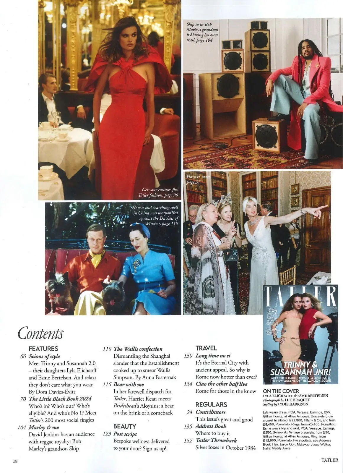 TATLER Magazine: Trinny & Susannah Jr, Royal Secrets, Bob Marley Heir, Dec 2024 - image 3 | Free standard UK delivery included | Discount Quality Products