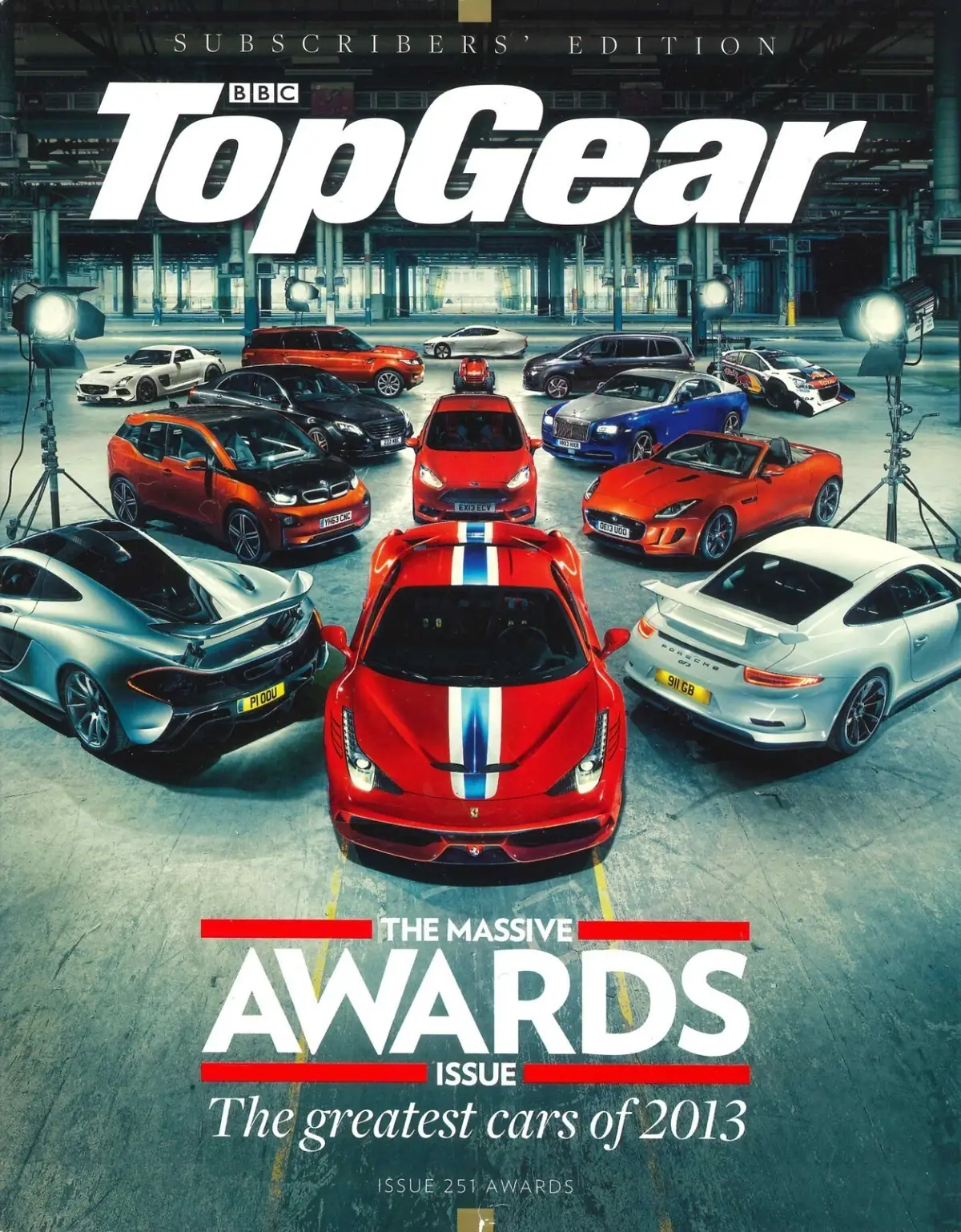 BBC Top Gear Magazine Issue #251, McLaren, Ford Fiesta, Ferrari 458, Awards 2013