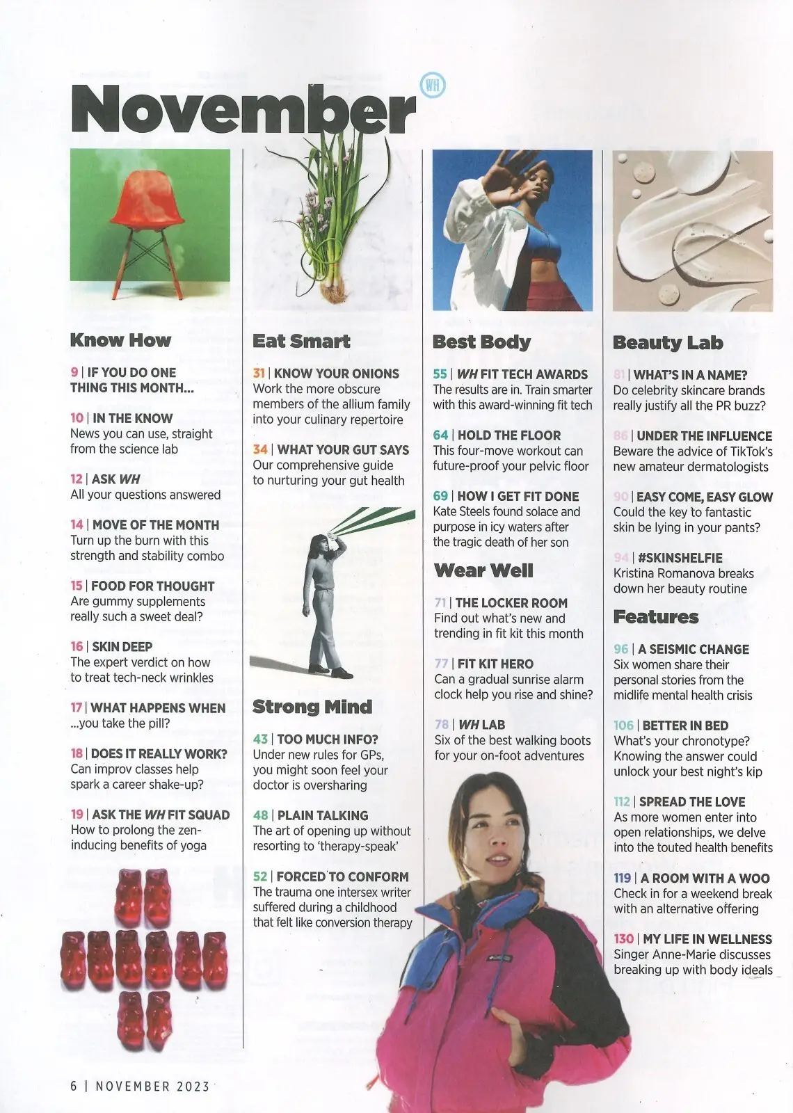 Women's Health Magazine: Ashley Park, Anne-Marie, Fitness, Workouts, Nov 2023 - image 2 | Free standard UK delivery included | Discount Quality Products