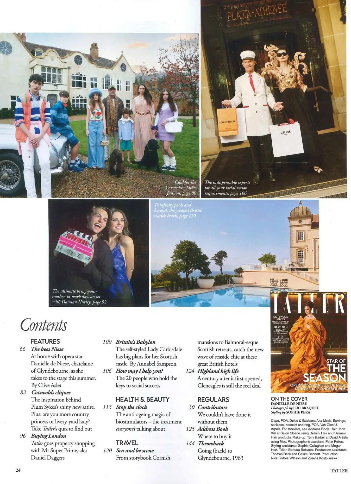 TATLER Magazine: Danielle de Niese, Damian Hurley, Christian Horner, June 2024 - image 3 | Free standard UK delivery included | Discount Quality Products