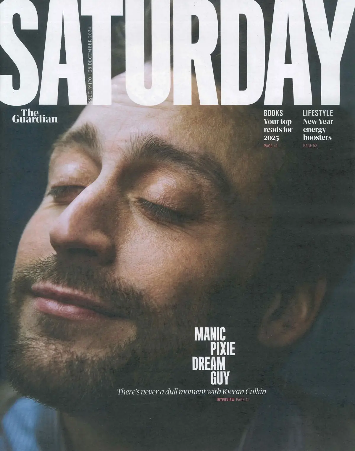 Guardian Saturday Magazine: Kieran Culkin, Chris Robshaw, Aunjanue, 28.12.24