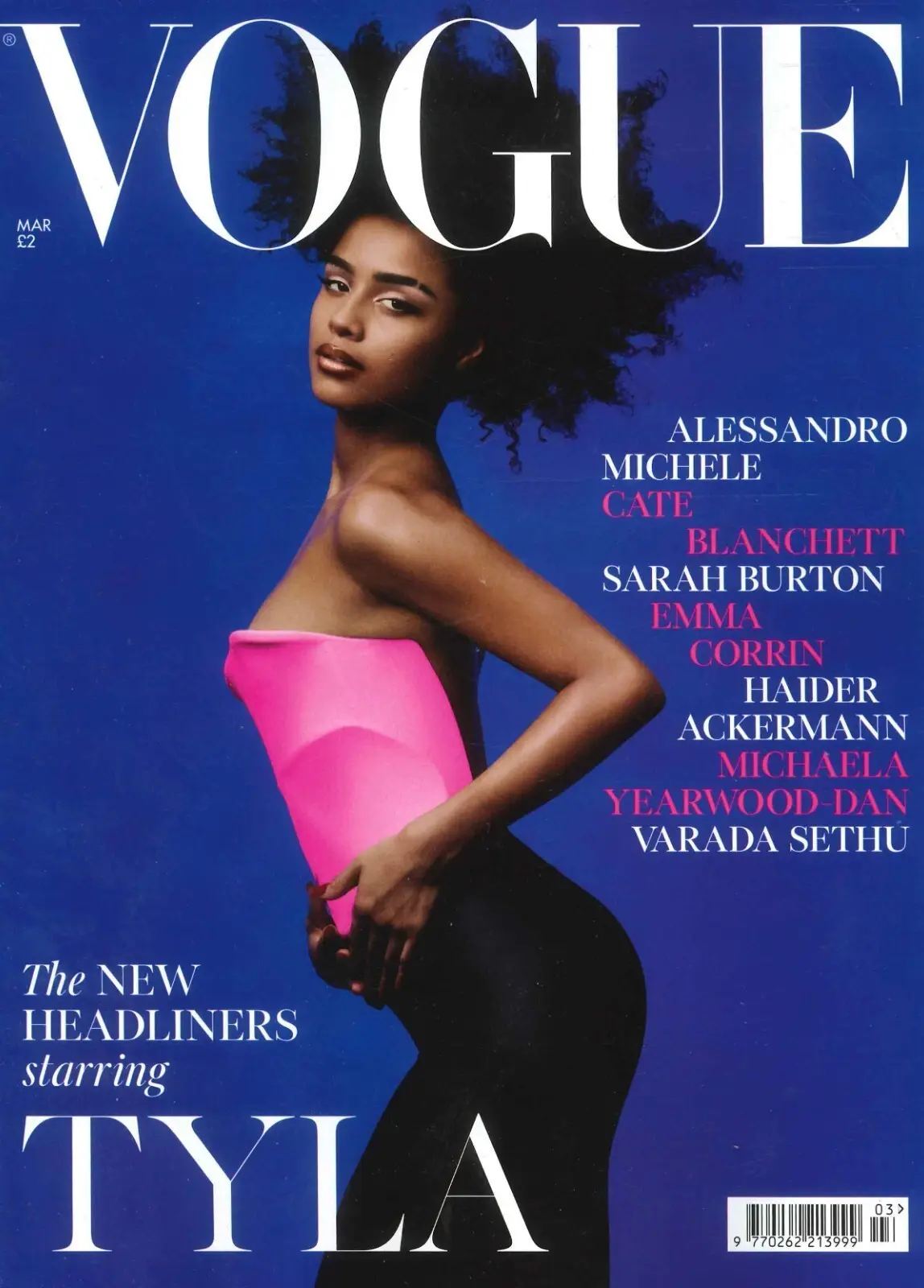 Vogue Magazine: Tyla, Cate Blanchett, Emma Corrin, Varada Sethu, March 2025