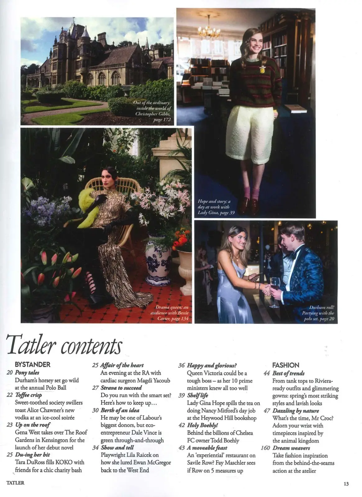 TATLER Magazine: Bessie Carter, Celine Dion, Elizabeth Taylor, Style, May 2025 - image 2 | Free standard UK delivery included | Discount Quality Products