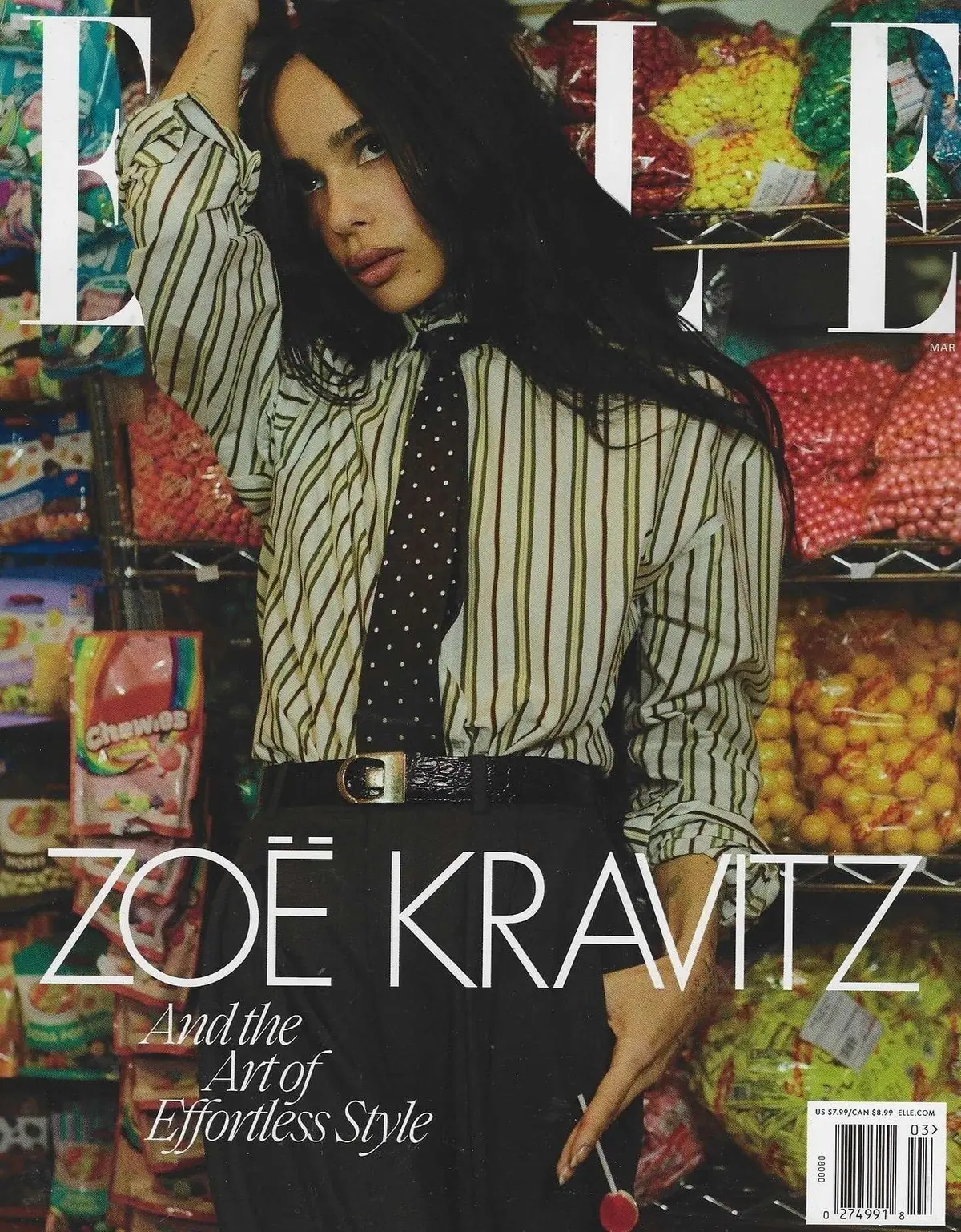 Elle USA Magazine, Zoe Kravitz, Ever Anderson, Leo Woodall, Fashion, March 2025