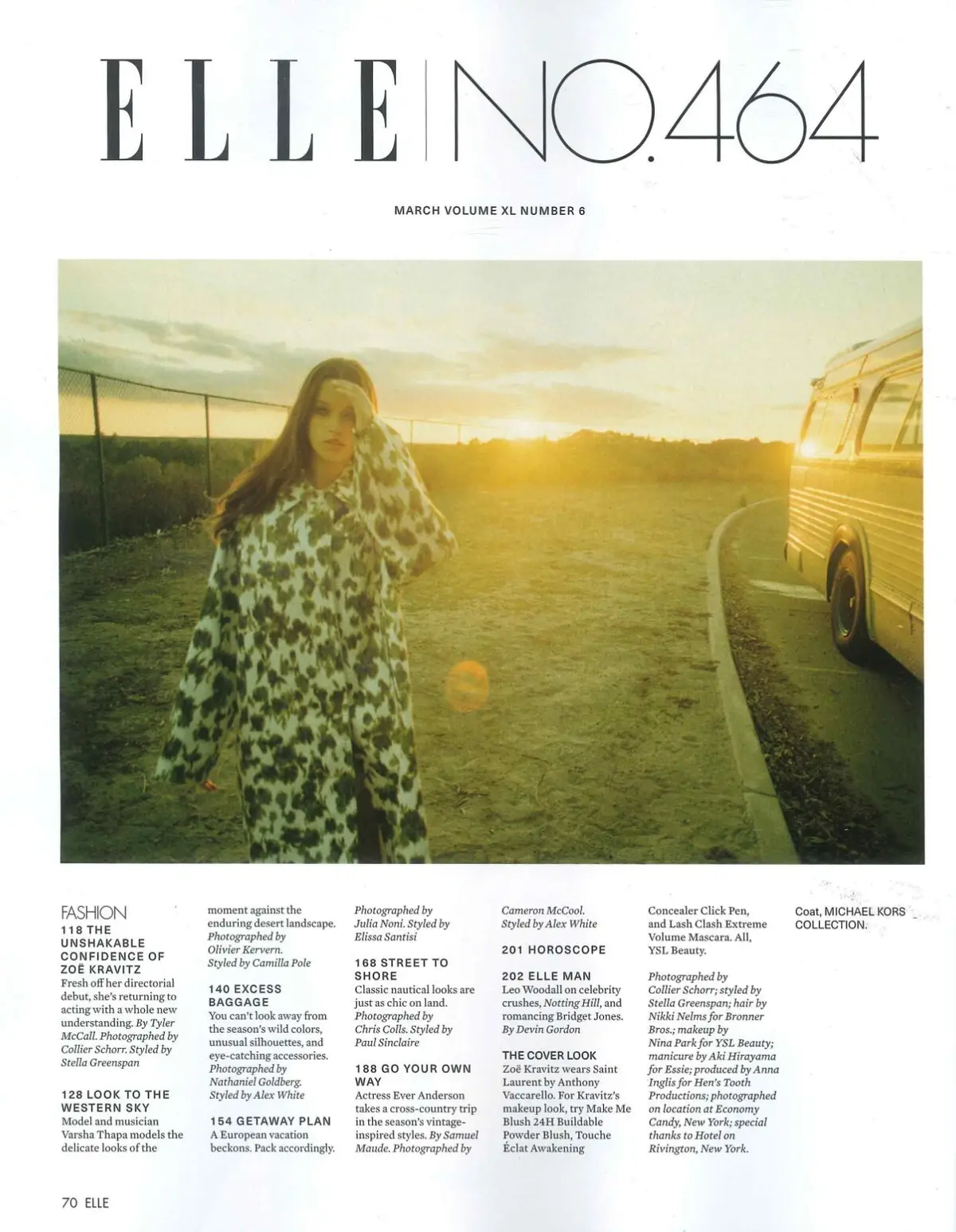 Elle USA Magazine, Zoe Kravitz, Ever Anderson, Leo Woodall, Fashion, March 2025 - image 3 | Free standard UK delivery included | Discount Quality Products