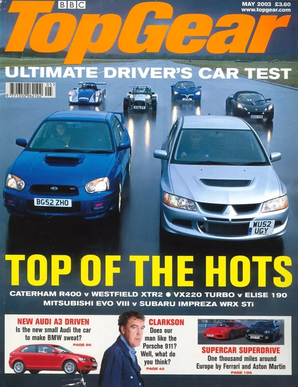 BBC Top Gear Magazine: Issue #116, Mitsubishi, Subaru, Vauxhall, VW, May 2003