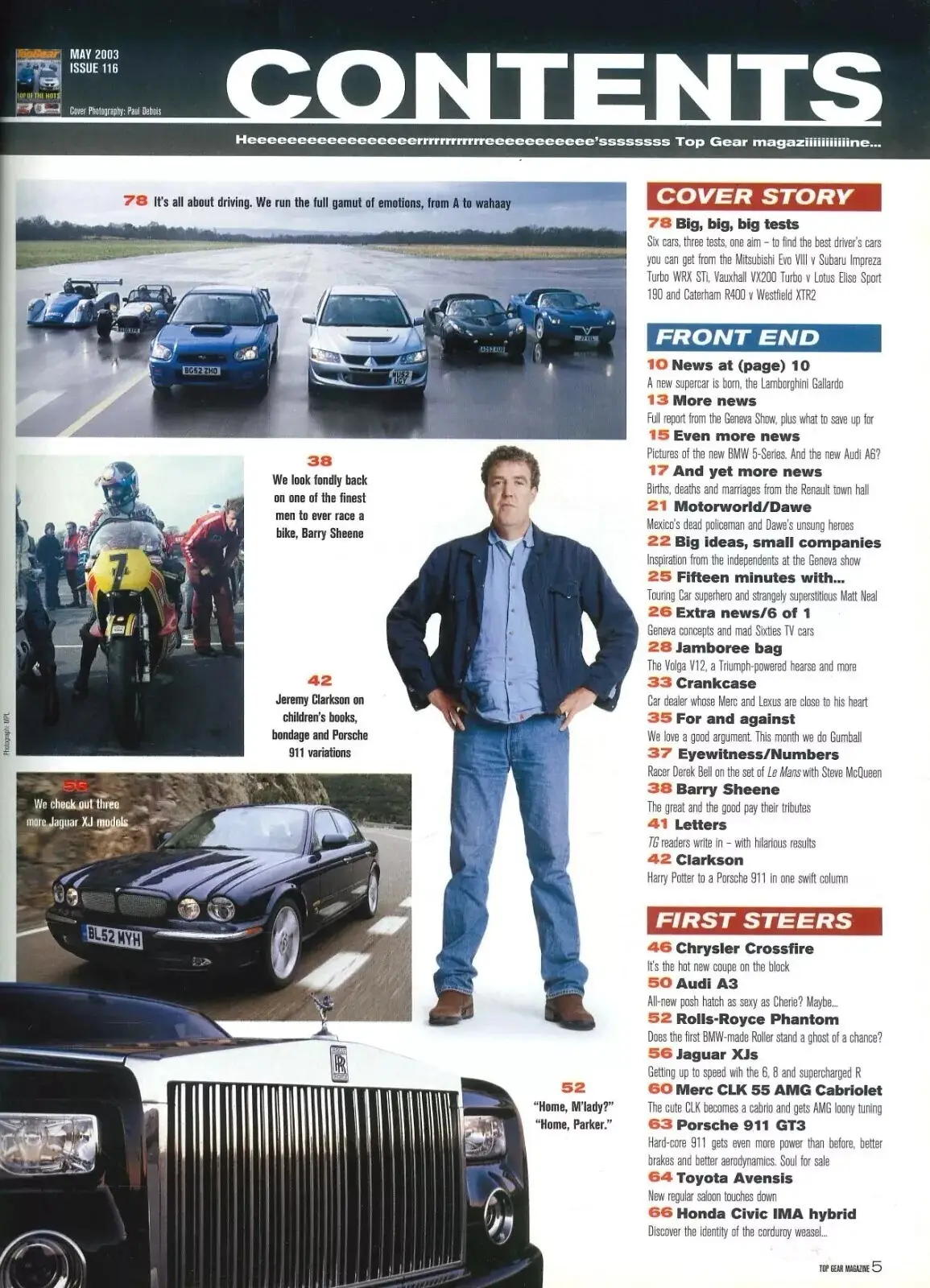 BBC Top Gear Magazine: Issue #116, Mitsubishi, Subaru, Vauxhall, VW, May 2003 - image 2 | Free standard UK delivery included | Discount Quality Products