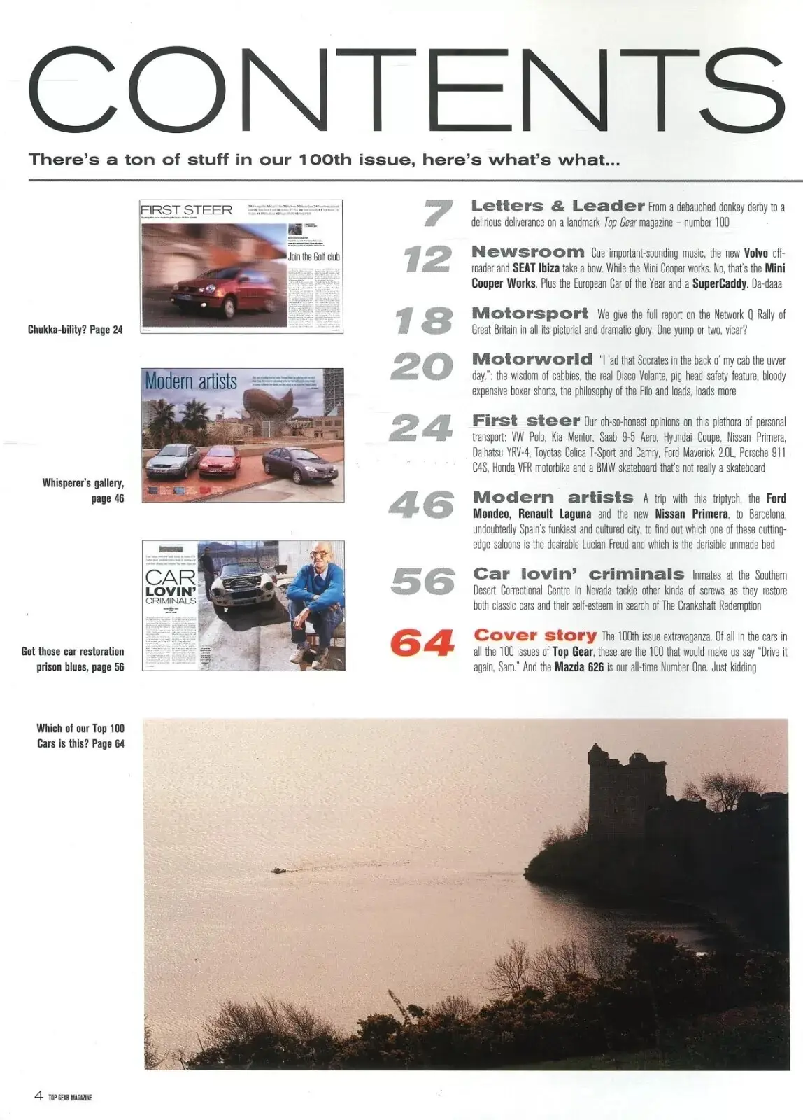 BBC Top Gear Magazine: Issue #100, Best Cars, Volvo XC, Nissan, Ford, Jan 2002 - image 2 | Free standard UK delivery included | Discount Quality Products
