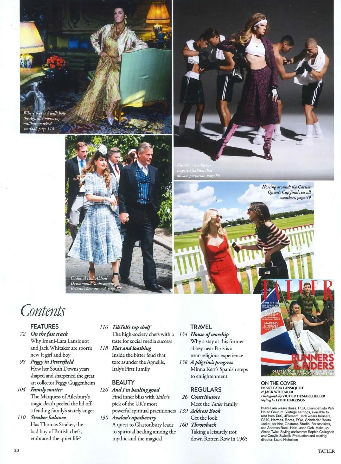 TATLER Magazine: Imani-Lara, Jack Whitaker, Paris Olympic Athletes, Sept 2024 - image 3 | Free standard UK delivery included | Discount Quality Products