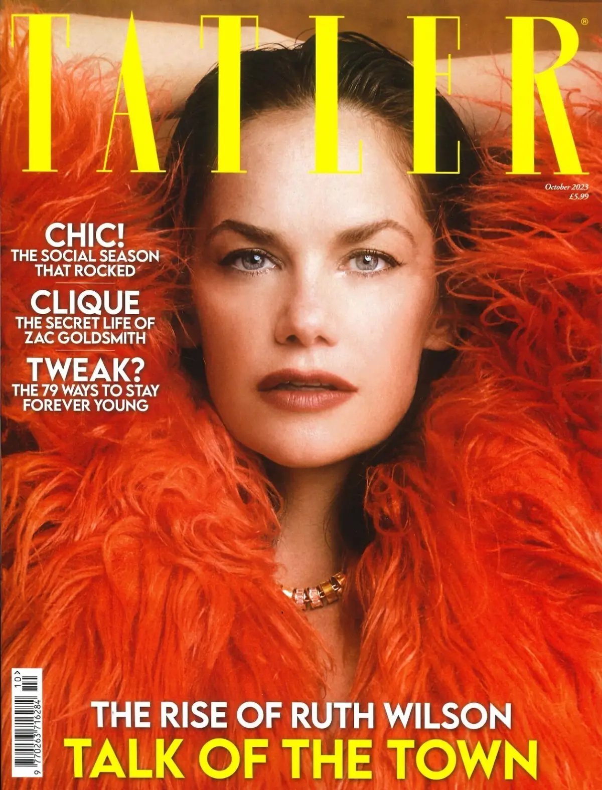 TATLER Magazine Ruth Wilson, Zac Goldsmith, Duchess Decadent, Fashion, Oct 2023