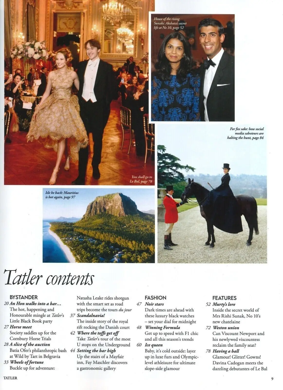 TATLER Magazine, Prime Minister Sunak's Wife Akshata Murthy, Royal Rift Feb 2023 - image 2 | Free standard UK delivery included | Discount Quality Products