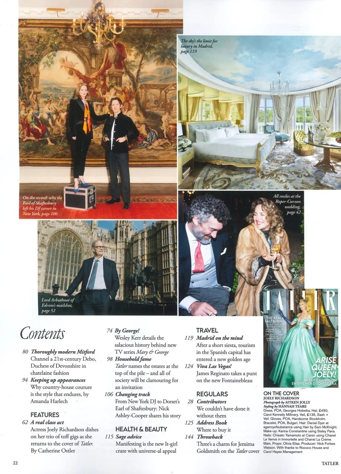 TATLER Magazine: Joely Richardson, Nick Shaftesbury, Sam McAlister, April 2024 - image 3 | Free standard UK delivery included | Discount Quality Products