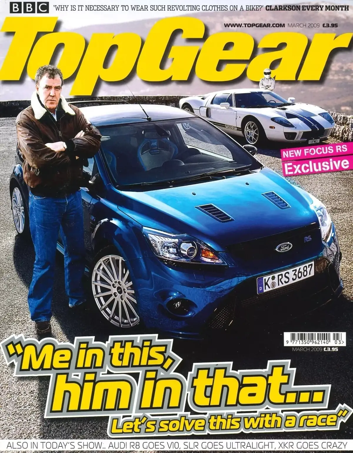 BBC Top Gear Magazine: Issue #189, Audi R8, Citroen C3, Focus RS, March 2009