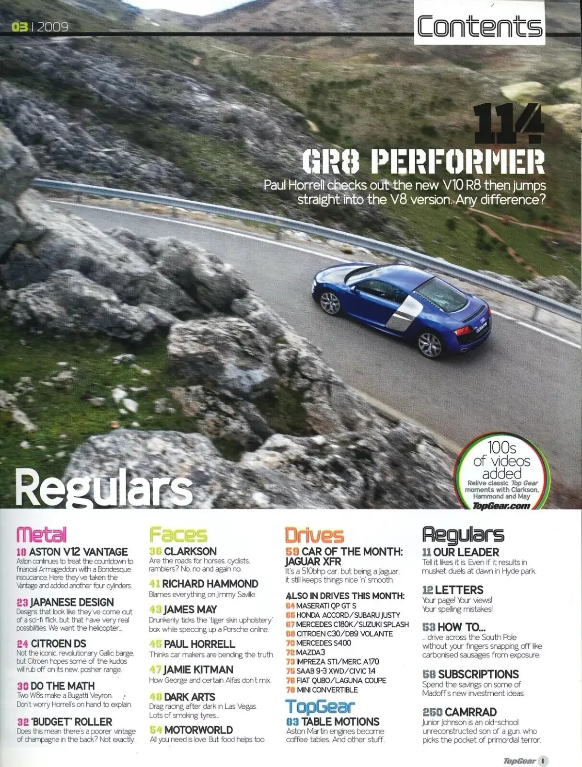 BBC Top Gear Magazine: Issue #189, Audi R8, Citroen C3, Focus RS, March 2009 - image 3 | Free standard UK delivery included | Discount Quality Products