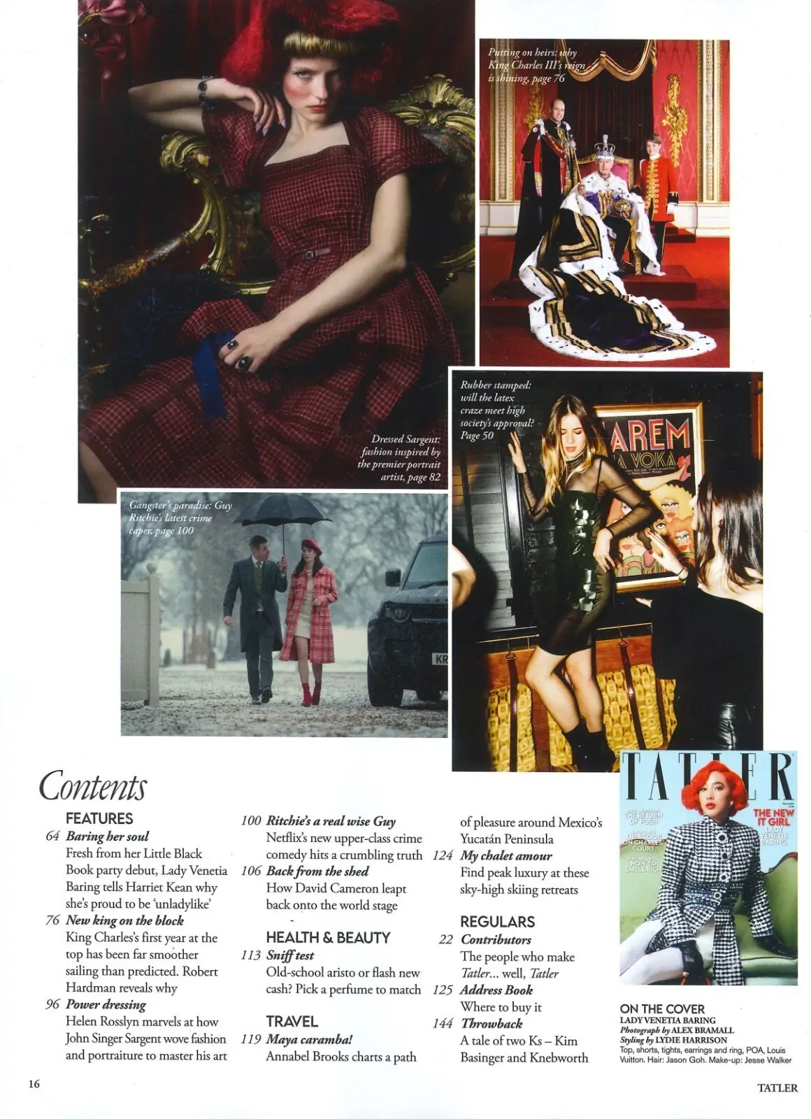 TATLER Magazine: Lady Venetia Baring, King Charles, David Cameron, March 2024 - image 3 | Free standard UK delivery included | Discount Quality Products