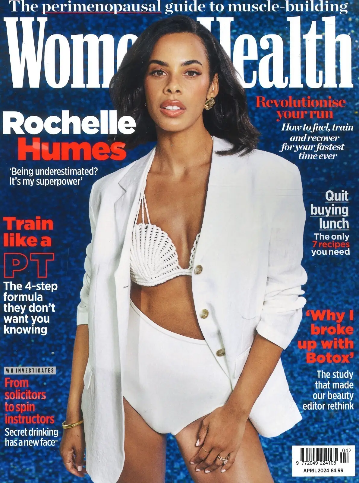 Women's Health Magazine Rochelle Humes, Rebecca Lucy Taylor, Fitness, April 2024