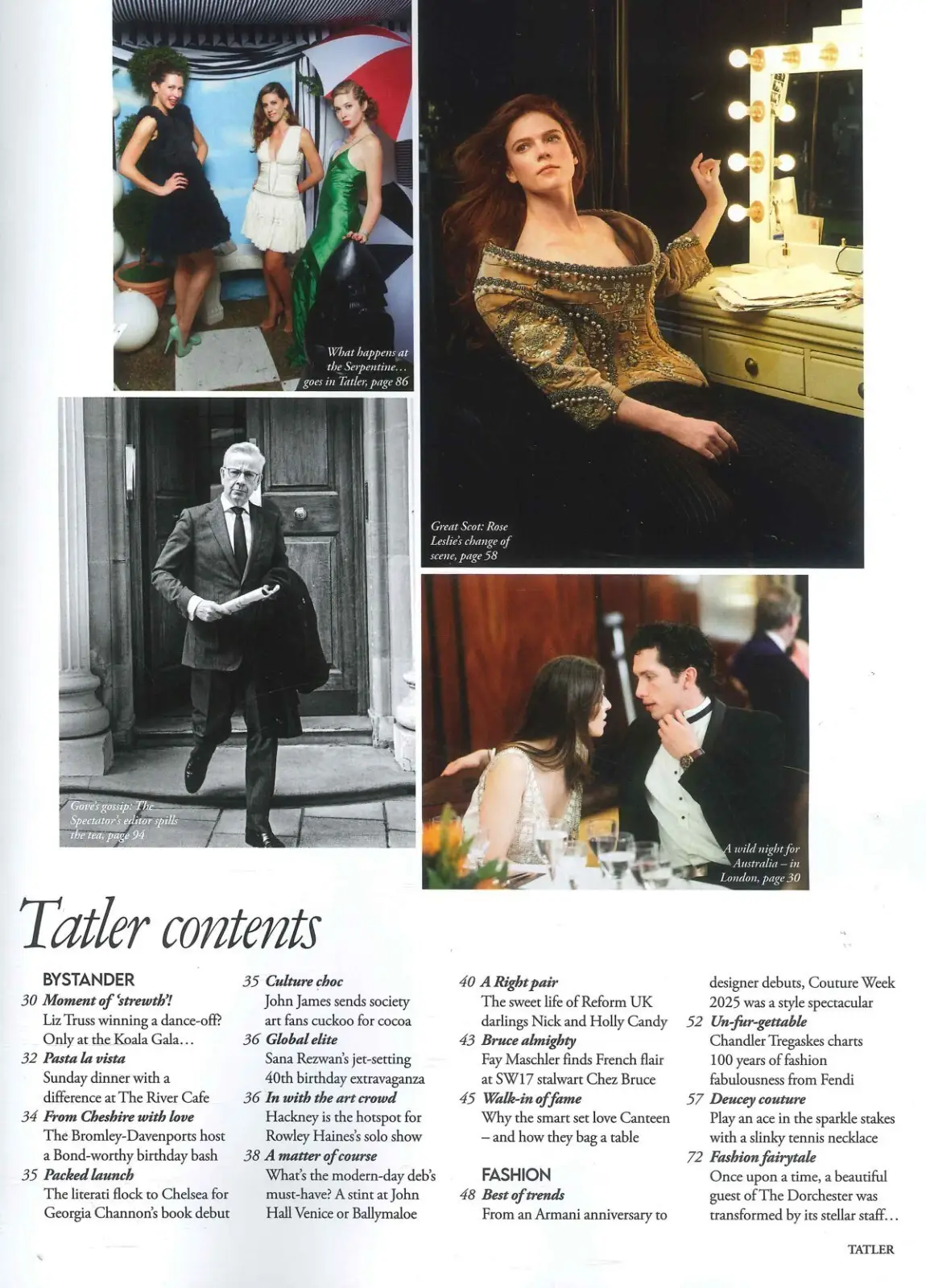 TATLER Magazine: Game of Thrones Rose Leslie, Holly Valance, M. Gove, July 2025 - image 2 | Free standard UK delivery included | Discount Quality Products