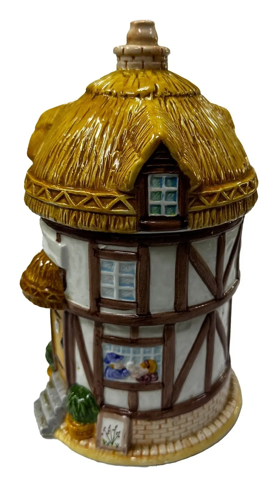 The Leonardo Collection Vintage Cottage Round House, Biscuit, Cookie, Sugar Jar - image 2 | Free standard UK delivery included | Discount Quality Products