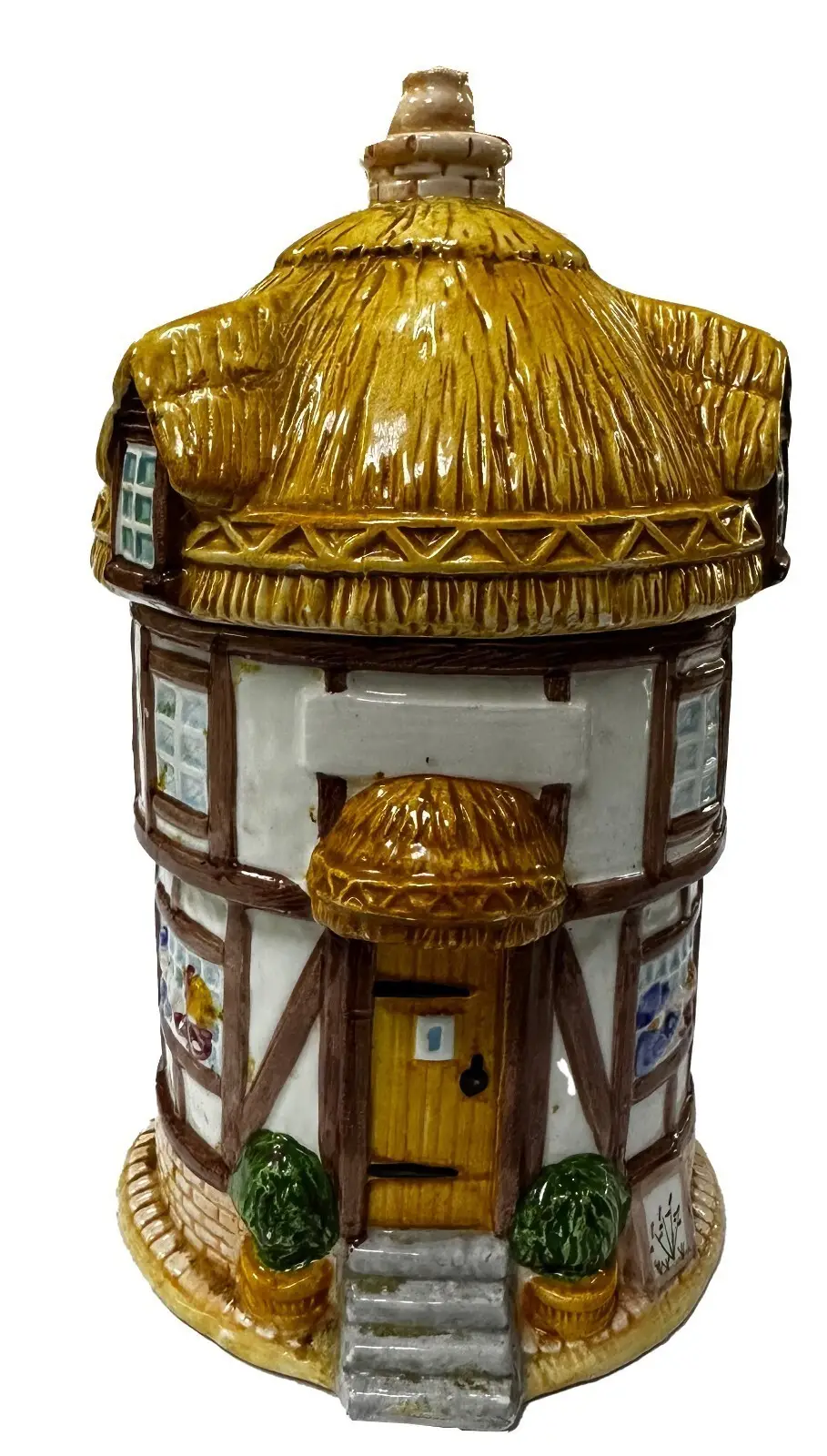 The Leonardo Collection Vintage Cottage Round House, Biscuit, Cookie, Sugar Jar - image 3 | Free standard UK delivery included | Discount Quality Products