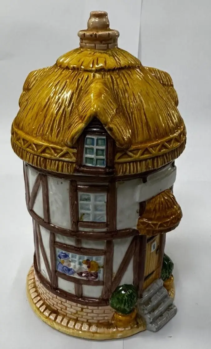 The Leonardo Collection Vintage Cottage Round House, Biscuit, Cookie, Sugar Jar - image 8 | Free standard UK delivery included | Discount Quality Products