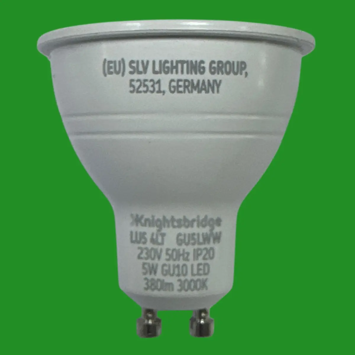 2x 5W (=50W) Knightsbridge LED GU10 Reflector Spot Light Bulbs 3000K 35 Degree - image 3 | Free standard UK delivery included | Discount Quality Products