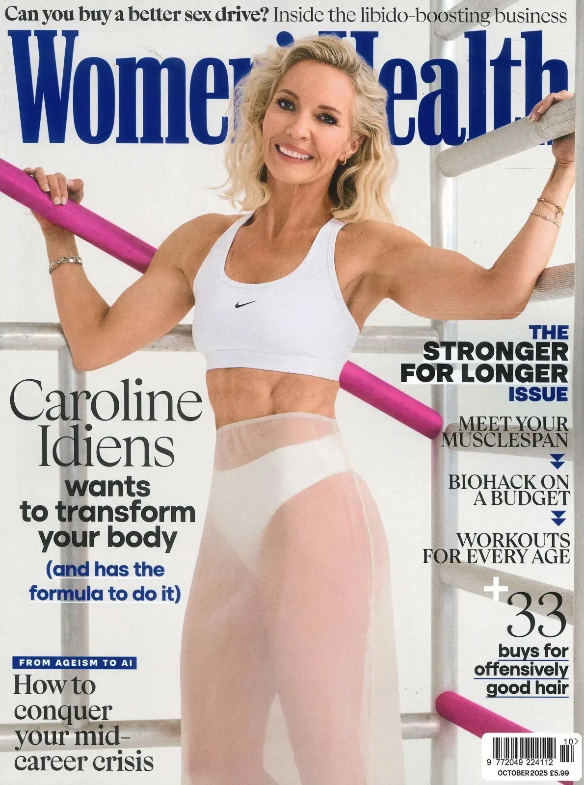 Women's Health Magazine Caroline Idiens, Viola Davis, Fitness, Exercise Oct 2025