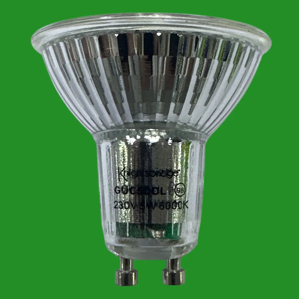 2x 5W (=50W) Knightsbridge Dimmable LED GU10 Reflector Spot Light Bulbs 6000K - image 3 | Free standard UK delivery included | Discount Quality Products