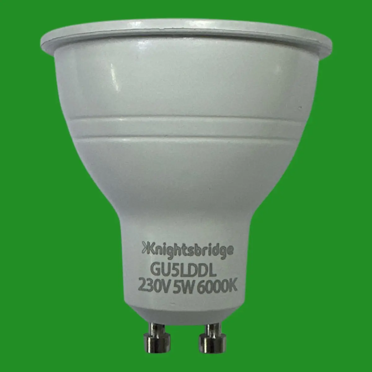1x 5W (=60W) Knightsbridge Dimmable LED GU10 Reflector Spot Light Bulbs 6000K - image 3 | Free standard UK delivery included | Discount Quality Products