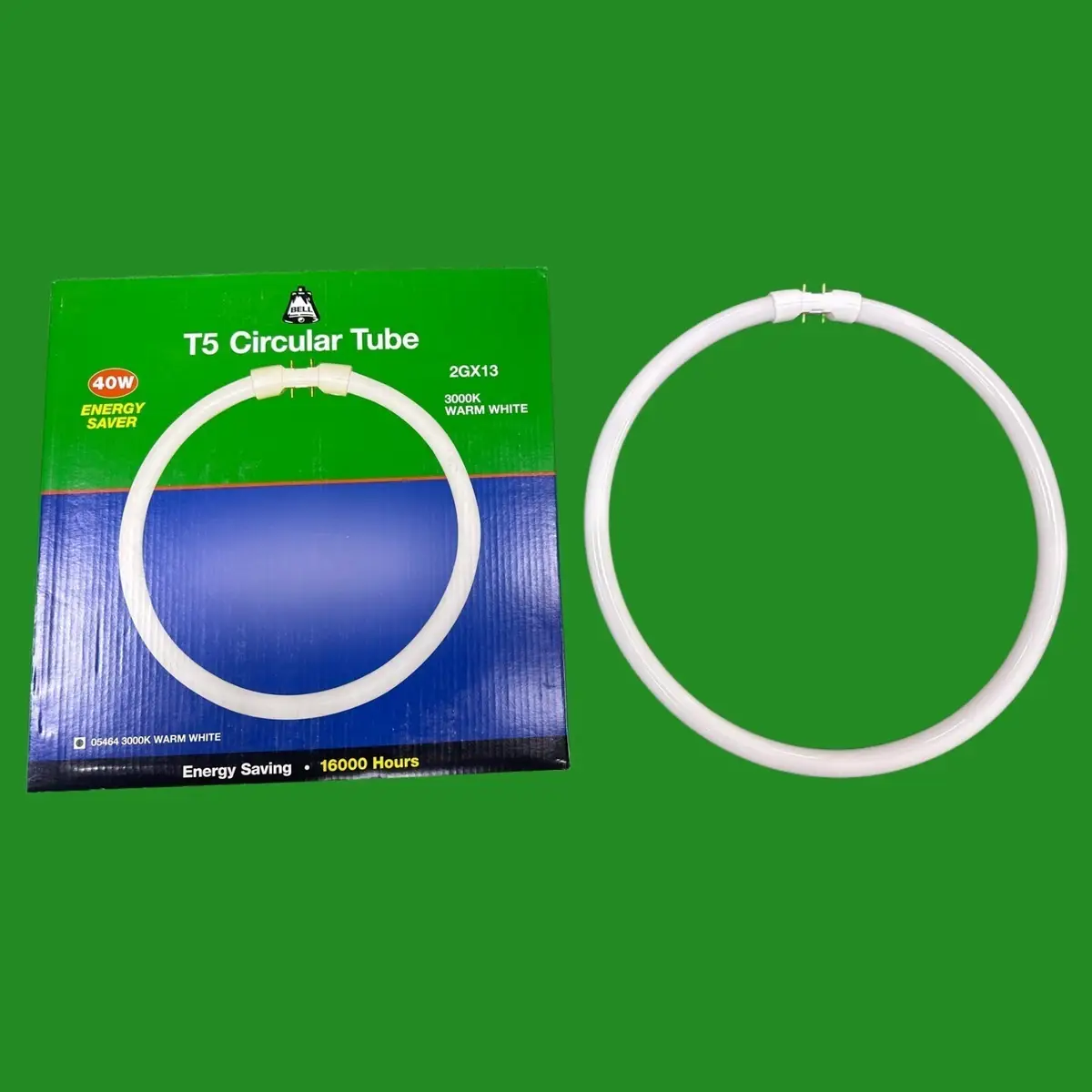 1x 40W BELL Circular 2GX13 4 Pin T5 300mm Fluorescent Tube 3000K Light Bulb - image 2 | Free standard UK delivery included | Discount Quality Products