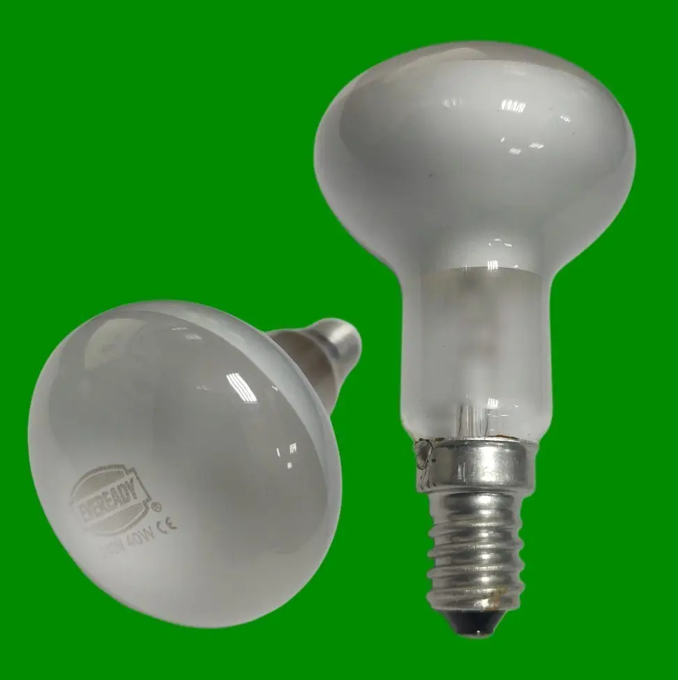 40W Eveready  R50 Dimmable Pearl Reflector Spotlight, SES E14 Small Edison Screw - image 2 | Free standard UK delivery included | Discount Quality Products