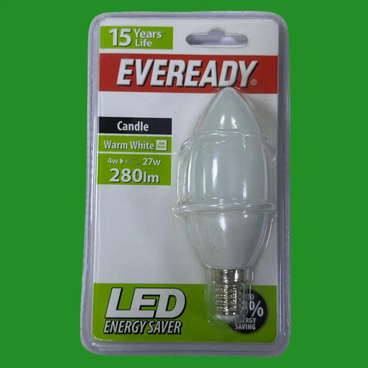 4W EVEREADY LED Candle Light Bulb E14 SES Small Edison Screw 3000K Lamp - image 2 | Free standard UK delivery included | Discount Quality Products