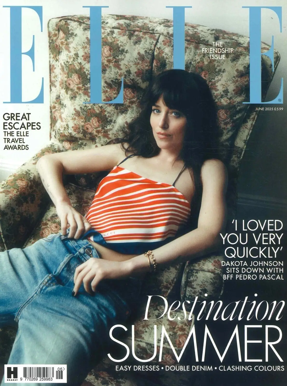 Elle Magazine Dakota Johnson, Pedro Pascal, Kelsea Ballerini, Fashion, June 2025