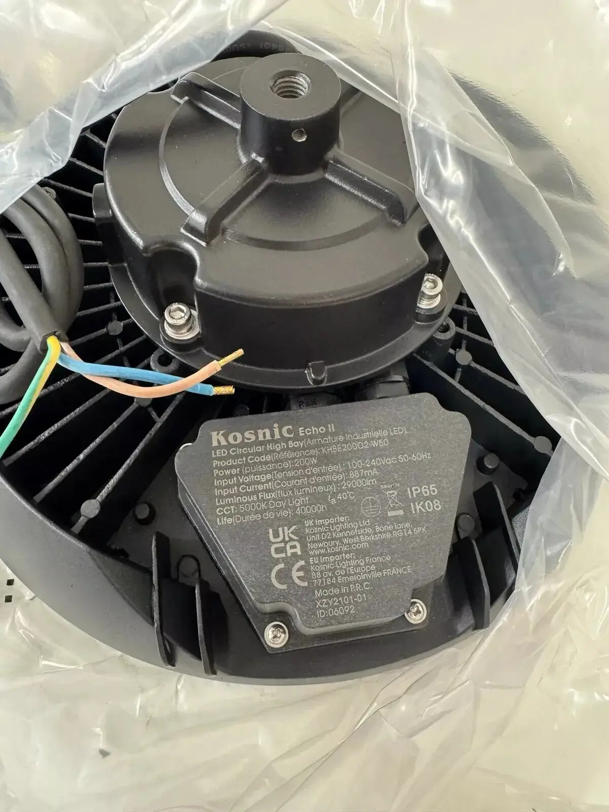 200W Kosnic Echo III LED Circular High Bay IP65 Daylight 5000K - image 3 | Free standard UK delivery included | Discount Quality Products