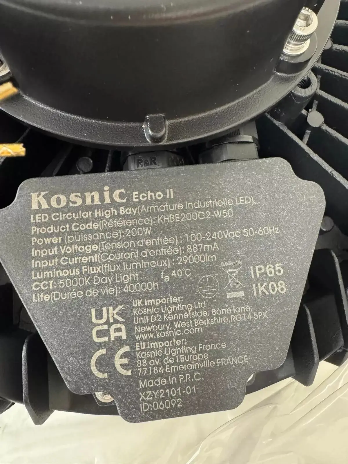 200W Kosnic Echo III LED Circular High Bay IP65 Daylight 5000K - image 4 | Free standard UK delivery included | Discount Quality Products