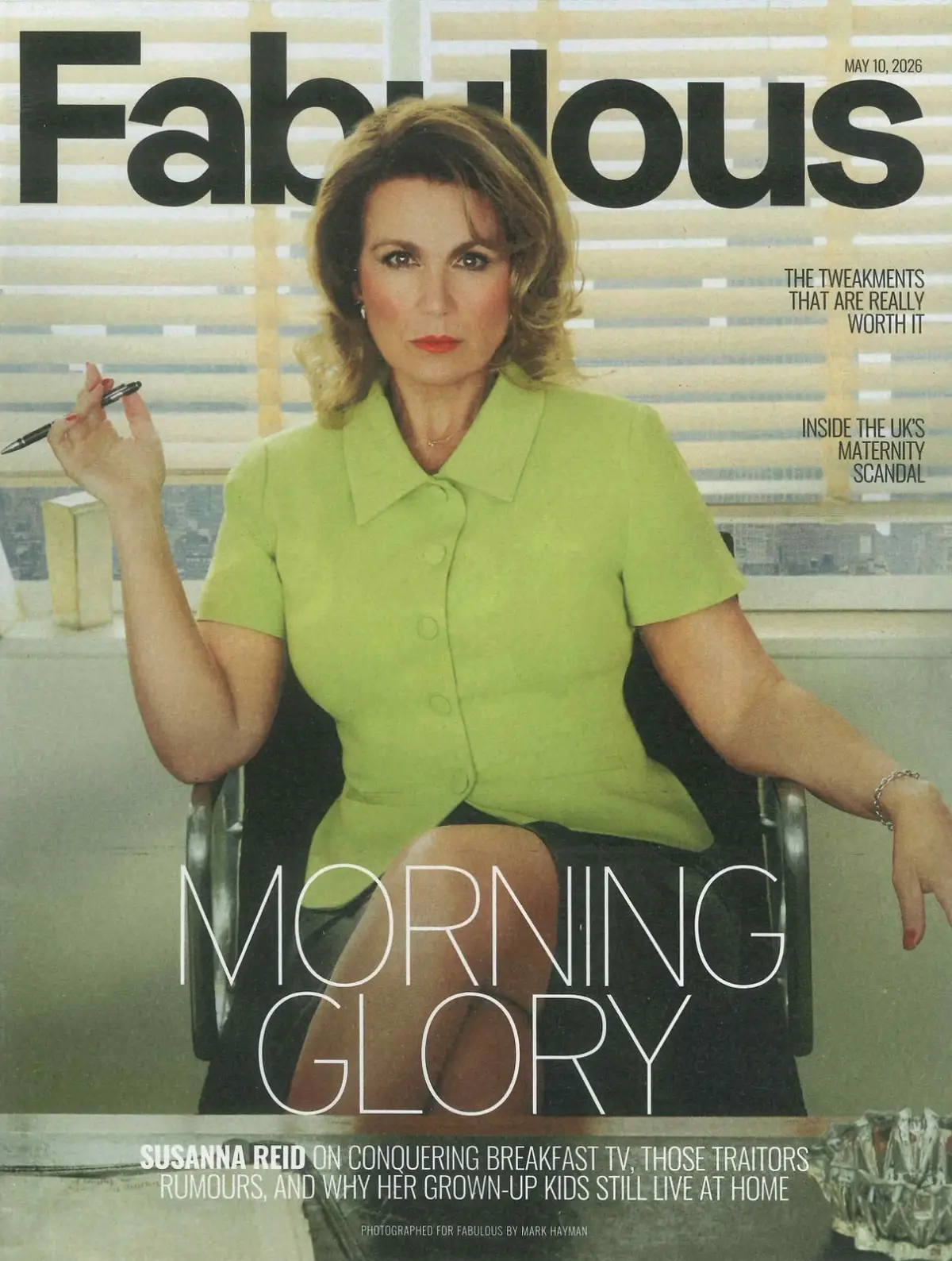 Fabulous Magazine Susanna Reid, Raymond Blanc, Lynda La Plante, Fashion, 10.5.26