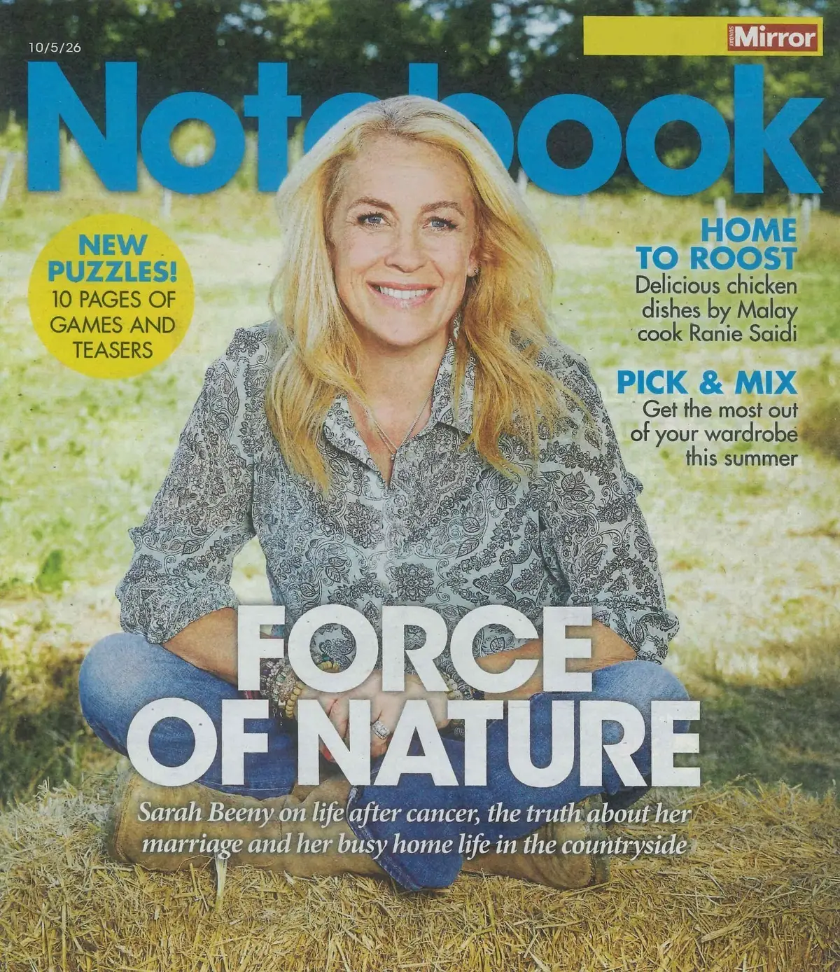 Sunday Express Magazine: Sarah Beeny, Summer Fashion, Food, Travel, 10.5.26