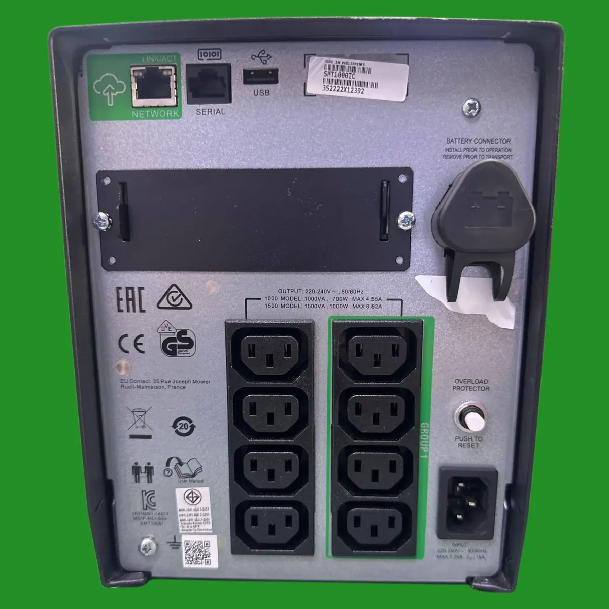 APC Smart UPS 1000 SMT1000ic 700W 1000VA 220-240V SmartConnect, 8 x IEC C13 Used - image 5 | Free standard UK delivery included | Discount Quality Products