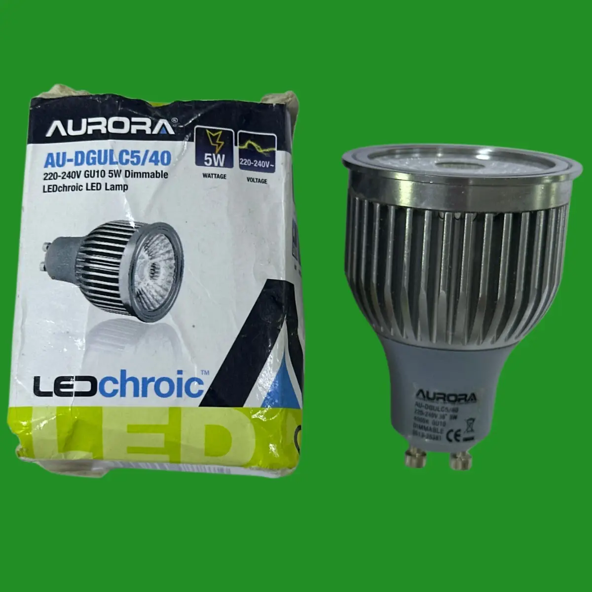 5W Aurora Dimmable LED Long Barrel 69mm GU10 Reflector Spot Light Bulb 4000K