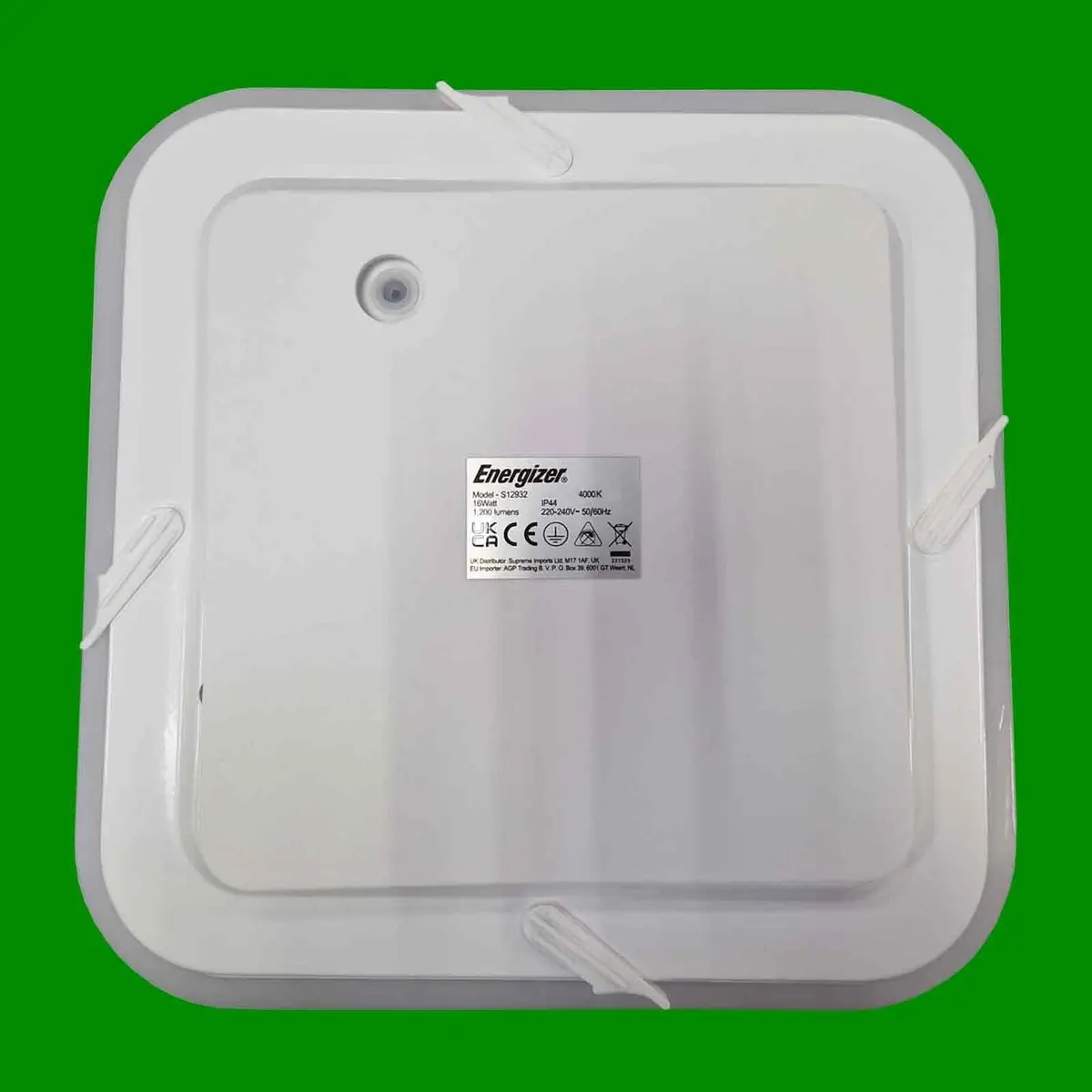 16W Energizer LED IP44 Square Ceiling Bulkhead Light, 4000K Cool White, 1200lm - image 5 | Free standard UK delivery included | Discount Quality Products