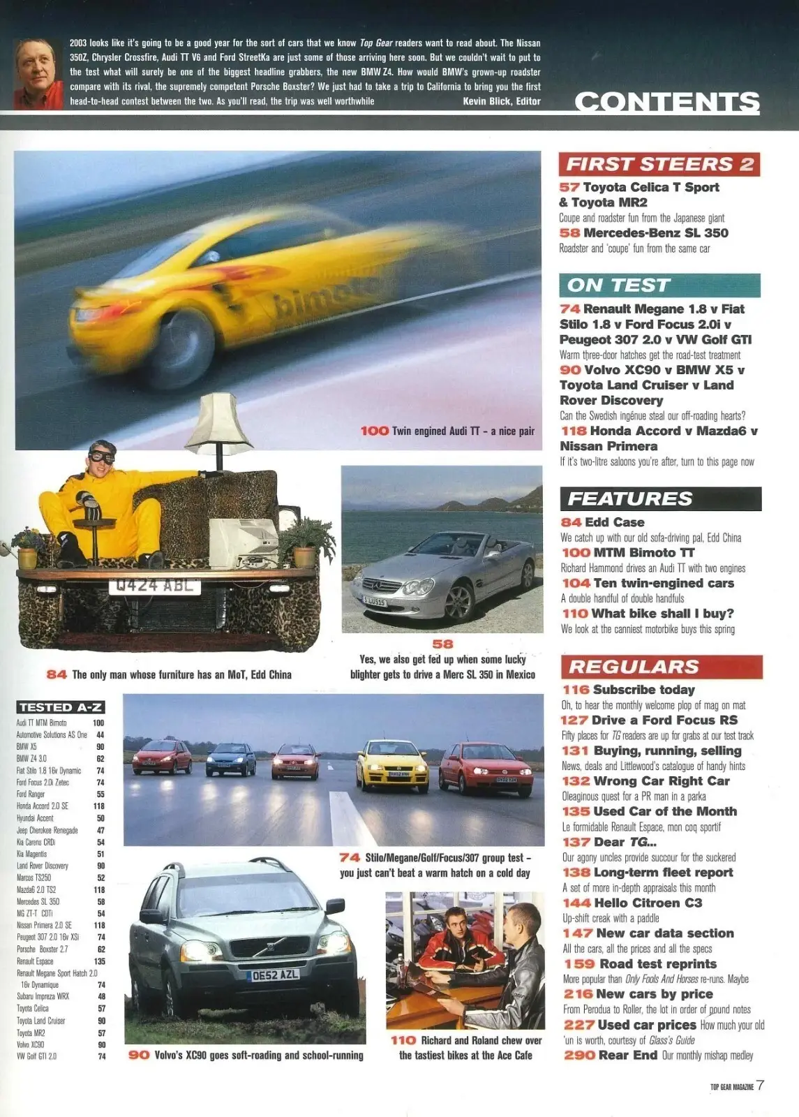 BBC Top Gear Magazine: Issue #114, BMW Z4, Porsche Boxster, Ford, March 2003 - image 4 | Free standard UK delivery included | Discount Quality Products