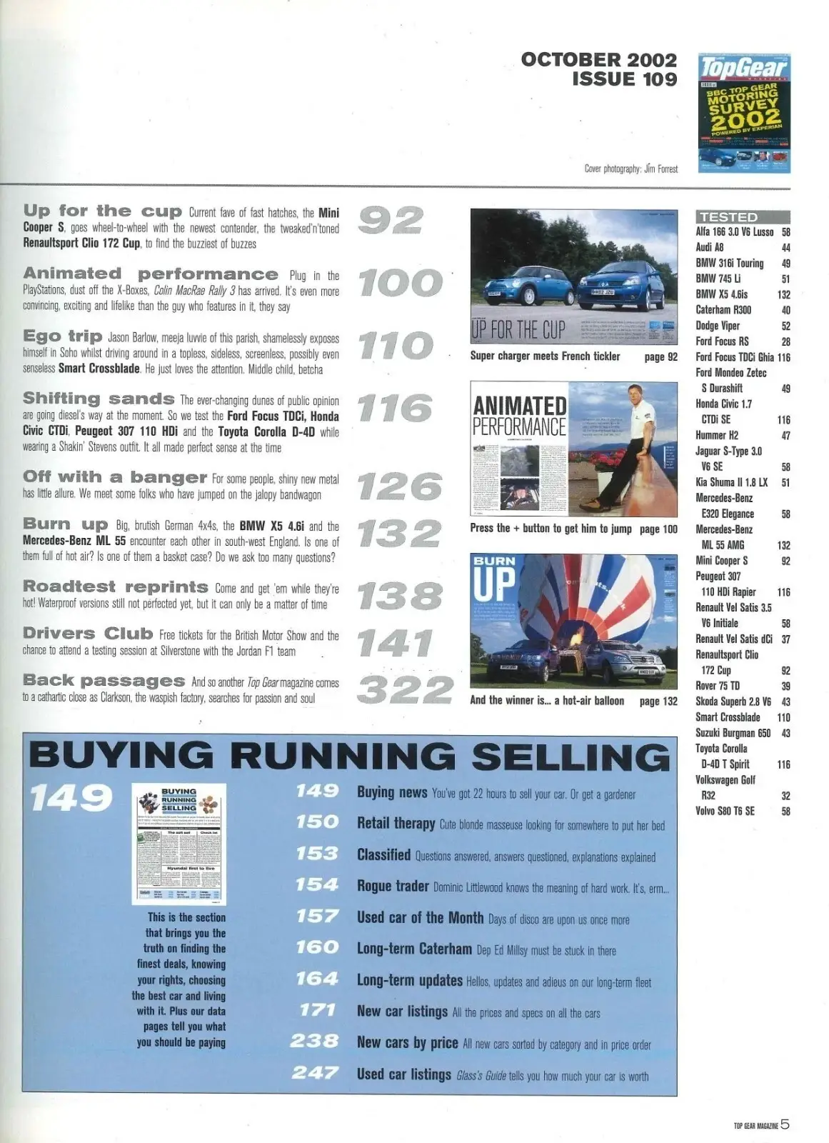 BBC Top Gear Magazine: Issue #109, Motoring Survey, Ford, Aston, BMW, Oct 2002 - image 4 | Free standard UK delivery included | Discount Quality Products