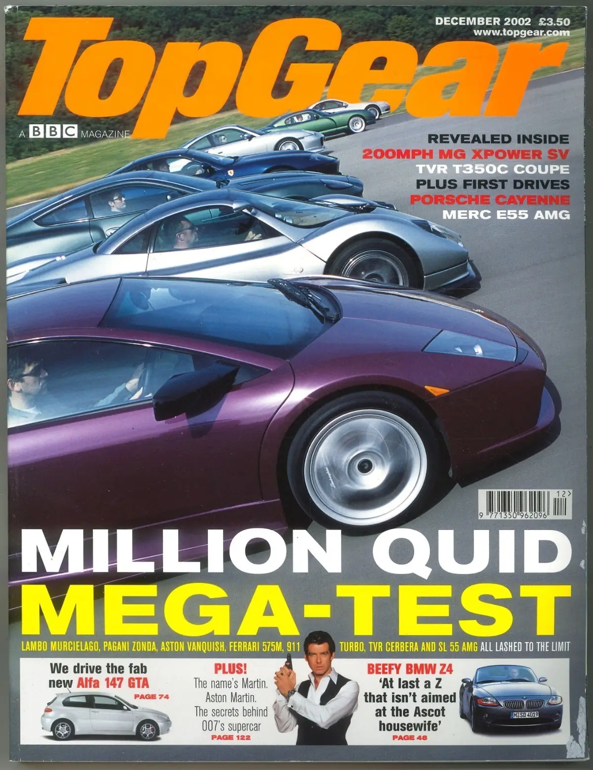BBC Top Gear Magazine: Issue #111, Lambo Murcielago, MG XPower, TVR, Dec 2002