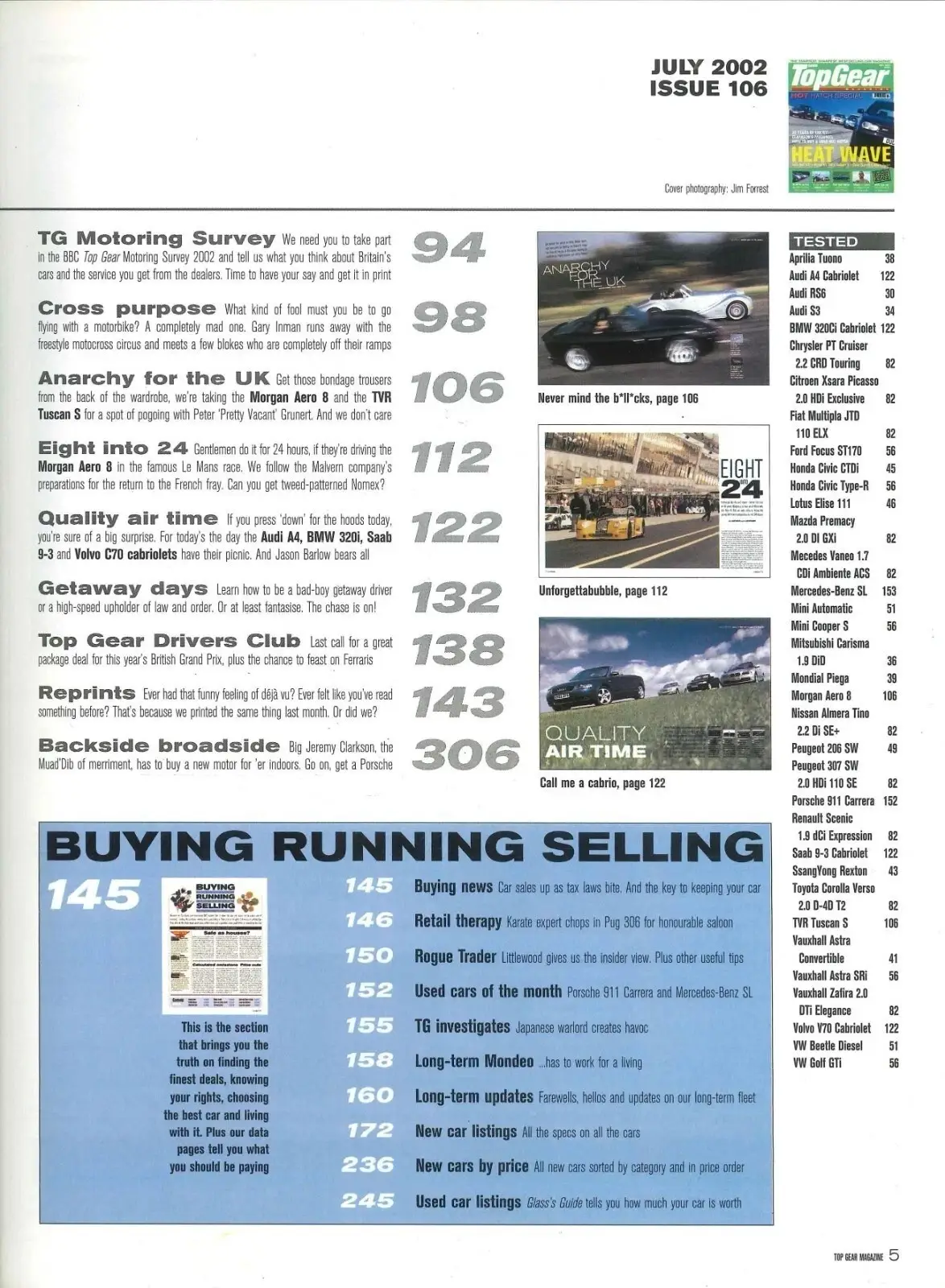 BBC Top Gear Magazine: Issue #106, VW Golf GTi, Focus ST, Cooper S, July 2002 - image 4 | Free standard UK delivery included | Discount Quality Products