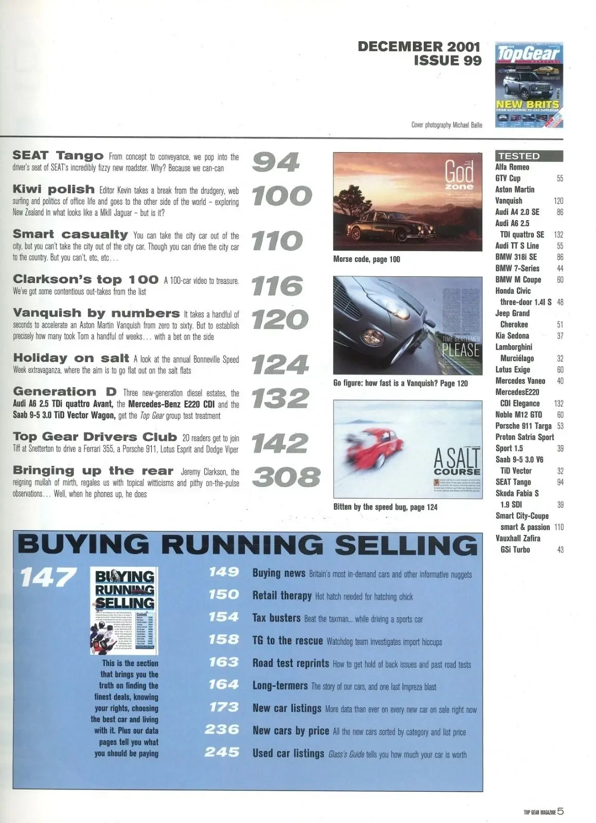 BBC Top Gear Magazine: Issue #99, Range Rover V12, Cooper S, BMW, Dec 2001 - image 4 | Free standard UK delivery included | Discount Quality Products