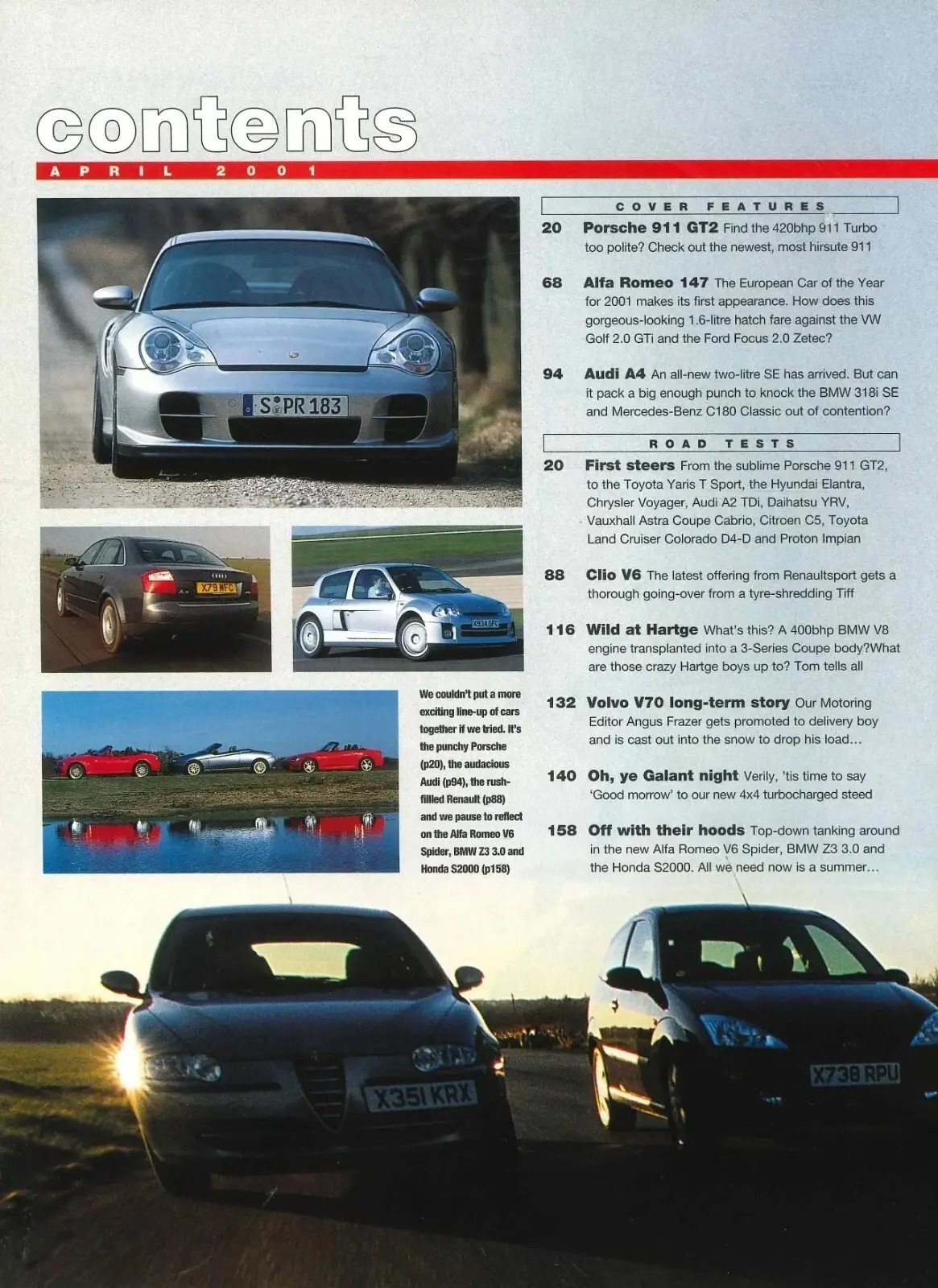 BBC Top Gear Magazine: Issue #91, Alfa Romeo, Porsche, Mercedes, April 2001 - image 3 | Free standard UK delivery included | Discount Quality Products