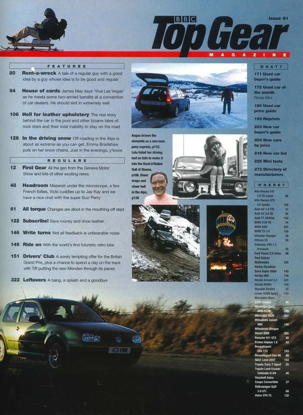 BBC Top Gear Magazine: Issue #91, Alfa Romeo, Porsche, Mercedes, April 2001 - image 4 | Free standard UK delivery included | Discount Quality Products