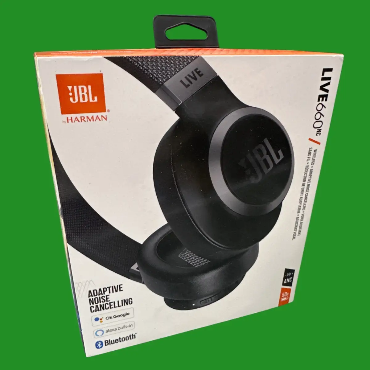 JBL LIVE 660NC ANC Noise Cancelling Bluetooth Wireless Over Ear Headphones Black