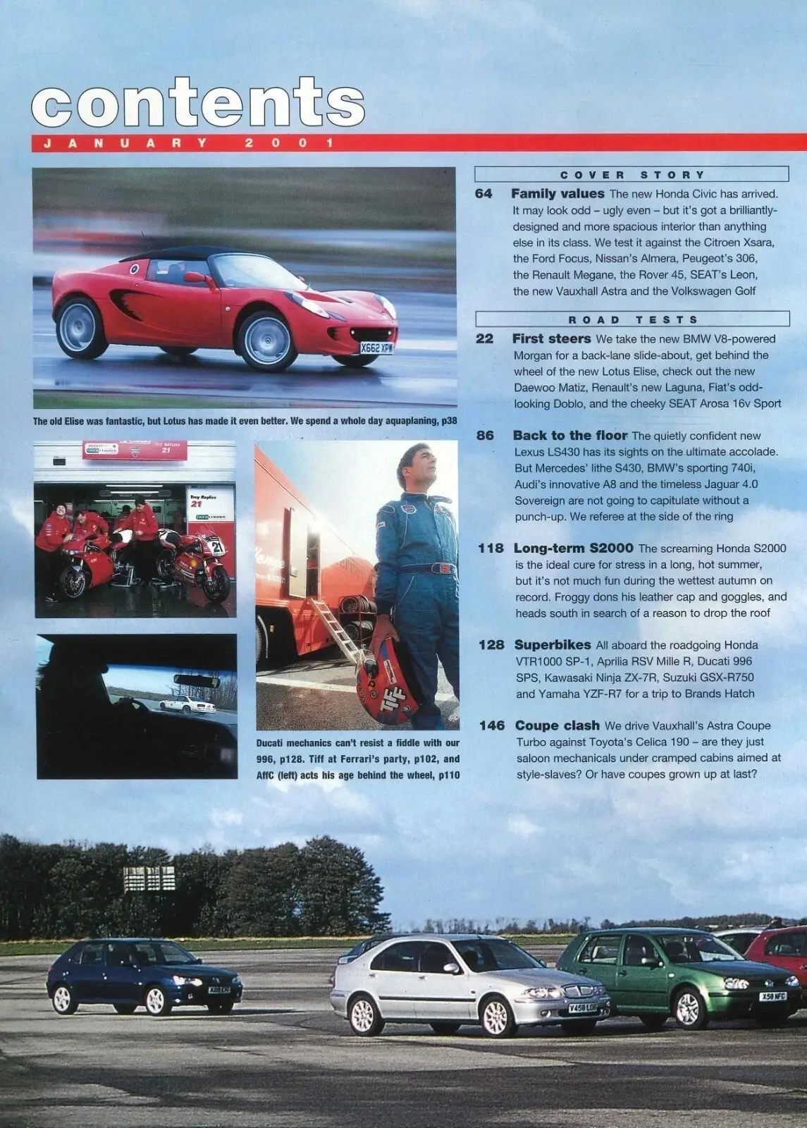 BBC Top Gear Magazine: Issue #88, Lotus Elise, Honda Civic, Lexus, Jan 2001 - image 3 | Free standard UK delivery included | Discount Quality Products
