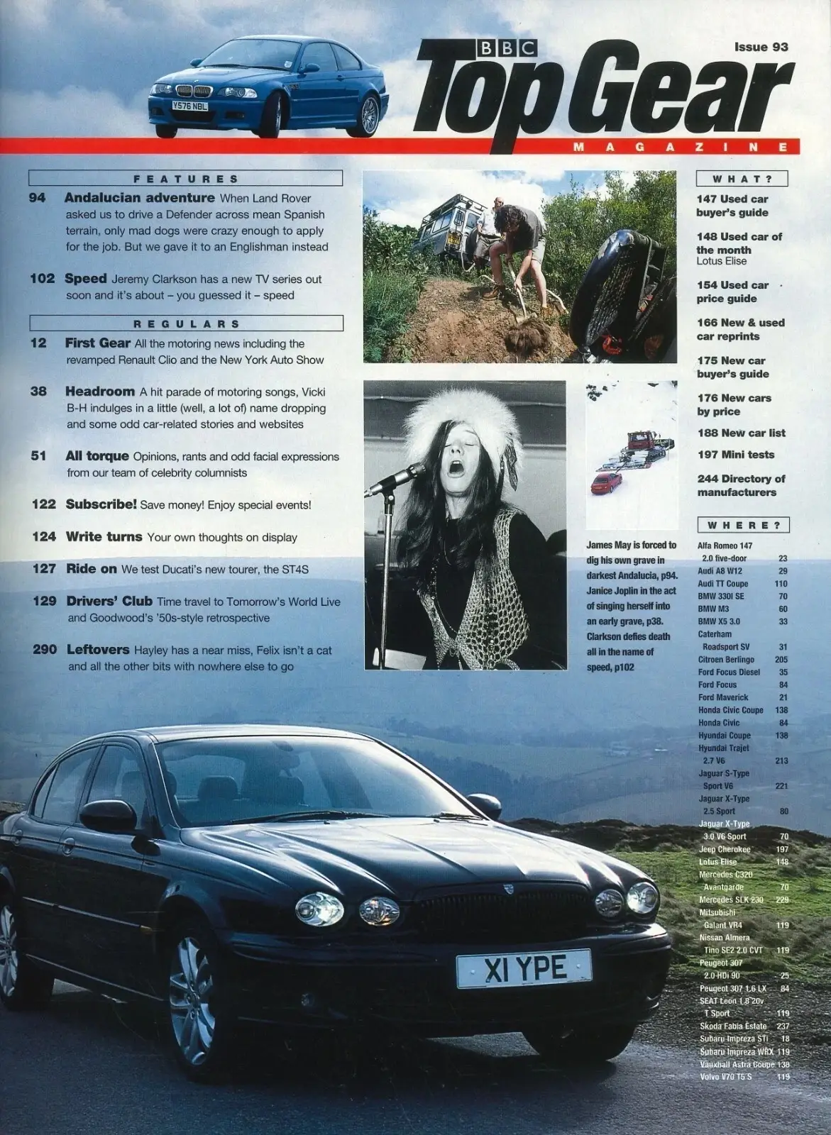 BBC Top Gear Magazine: Issue #93, Jaguar X-Type, Mercedes, June 2001 (Creases) - image 4 | Free standard UK delivery included | Discount Quality Products